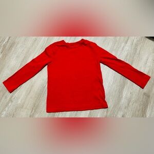 Wonder Nation Kids unisex Red Long Sleeve T Shirt~size XS/XCH 4-5